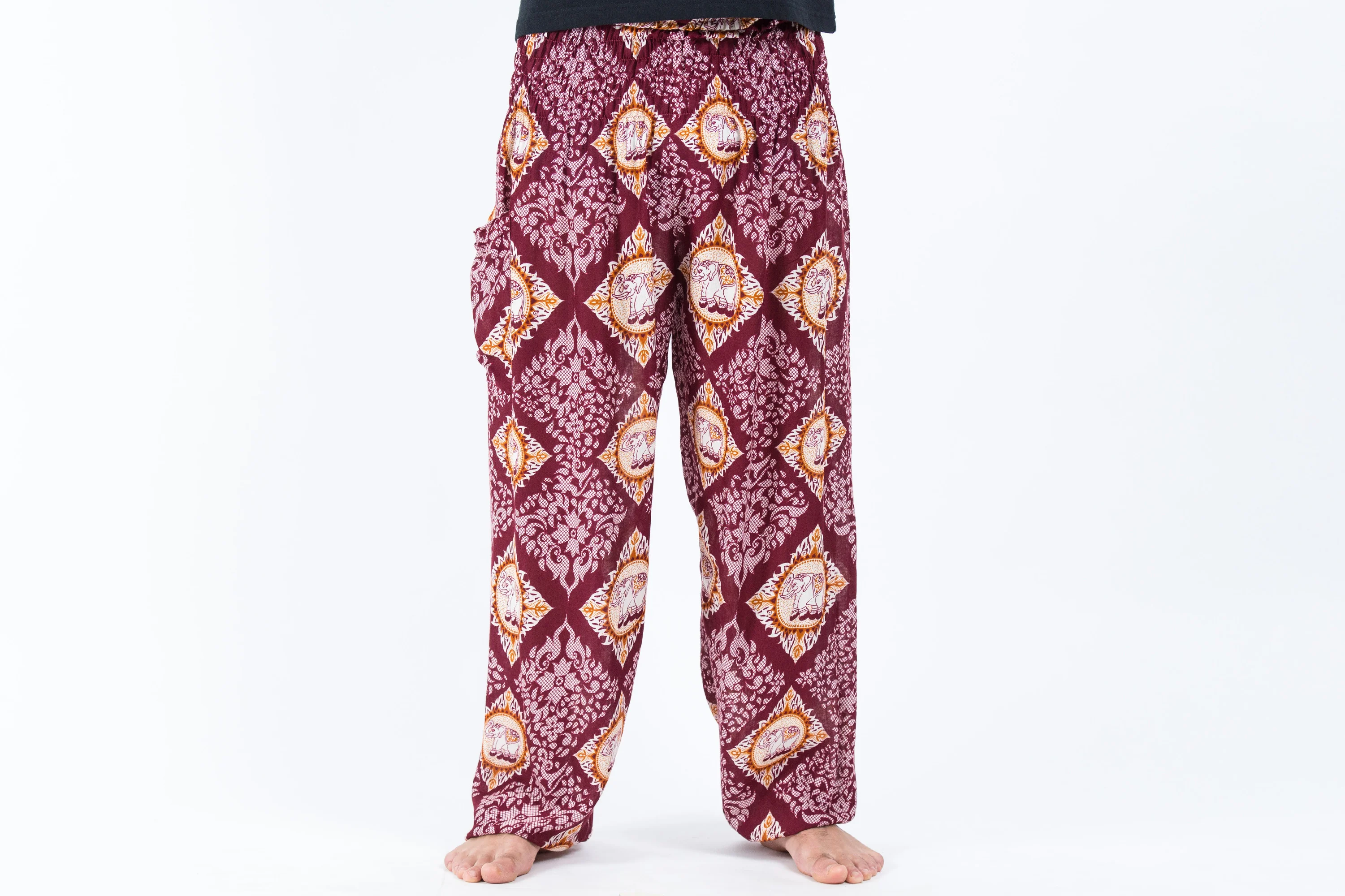 Diamond Elephant Men's Elephant Pants in Red - Image 2