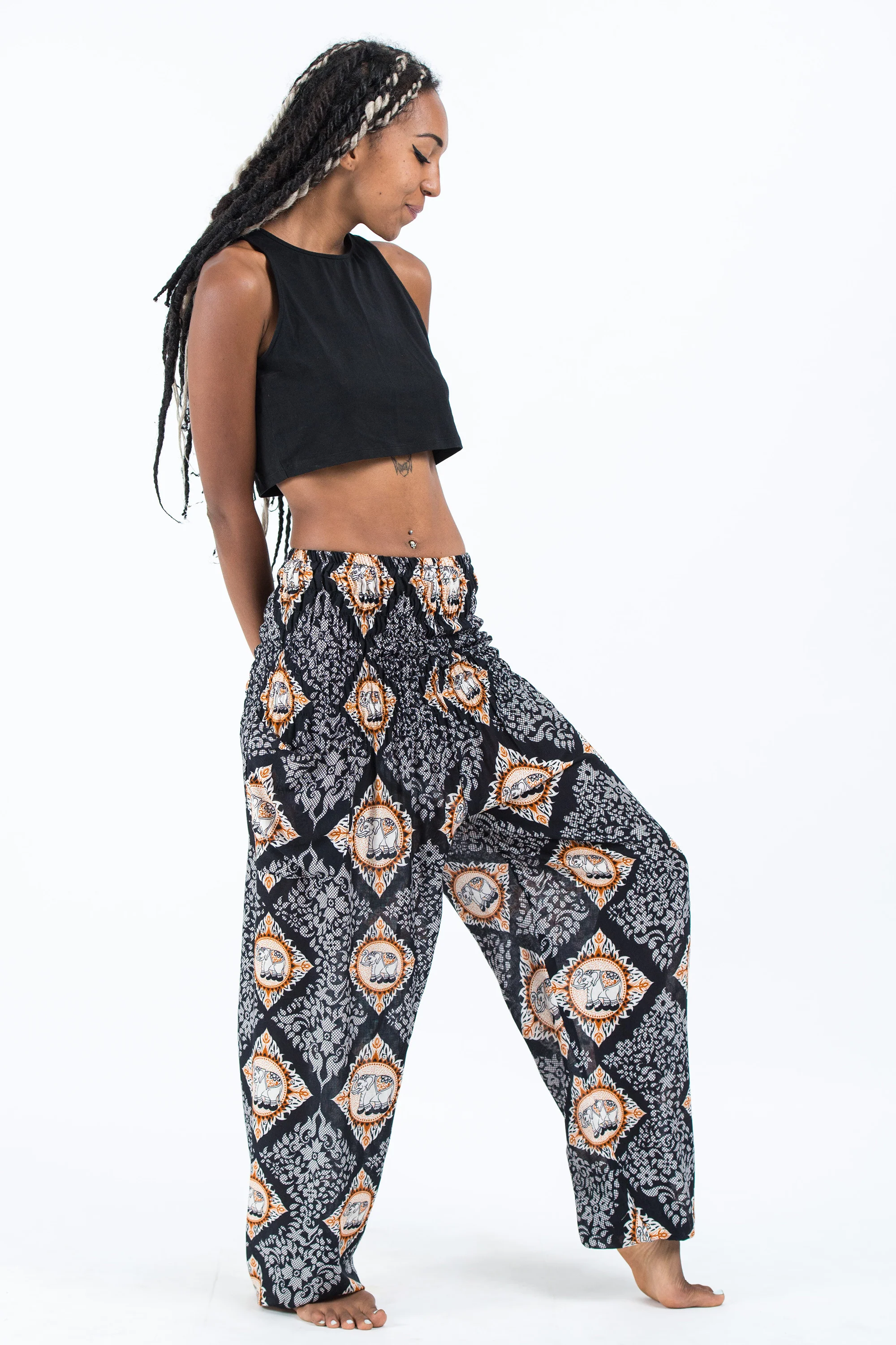 Diamond Elephant Women's Elephant Pants in Black - Image 3