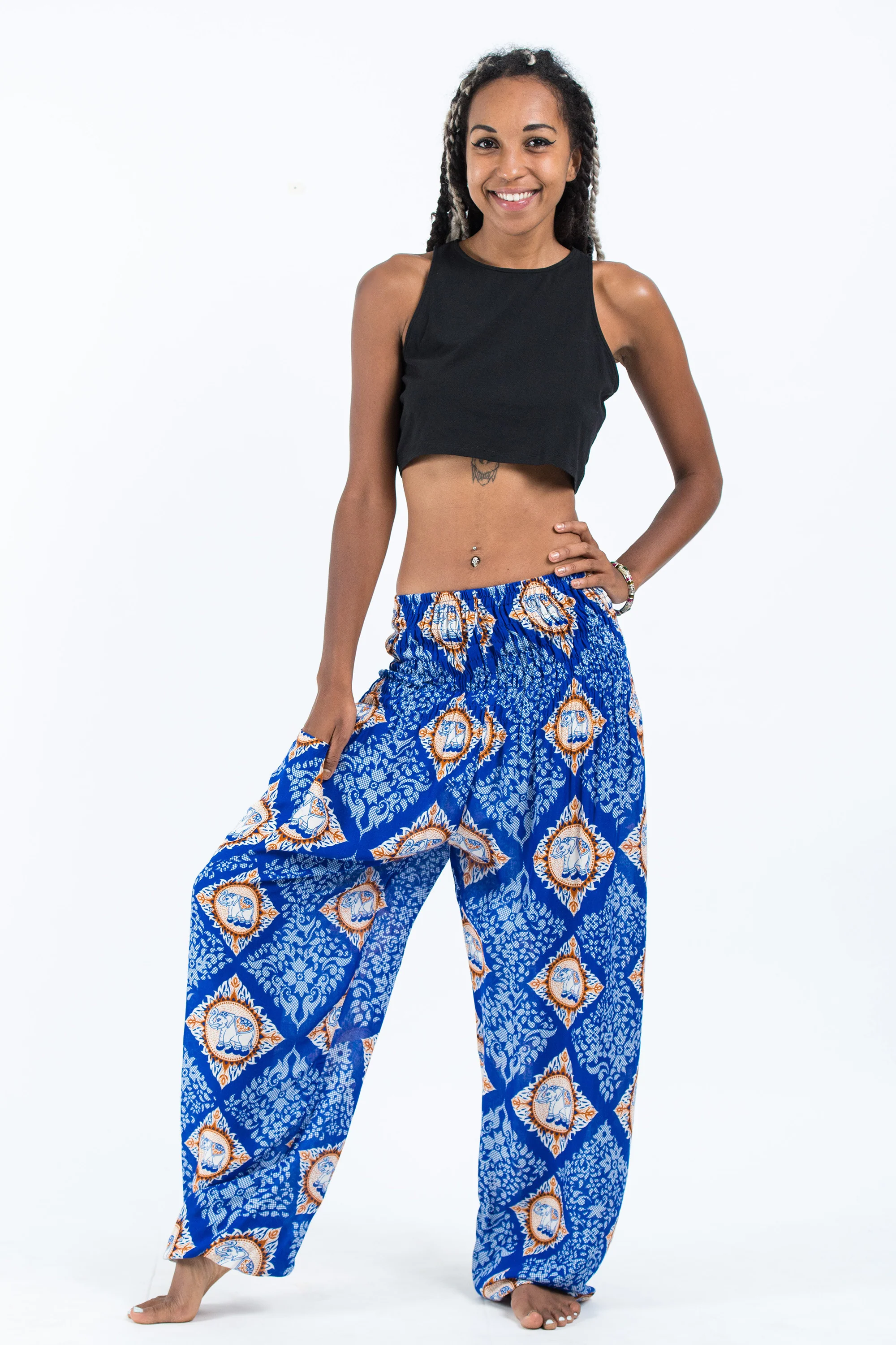 Diamond Elephant Women's Elephant Pants in Blue - Image 5