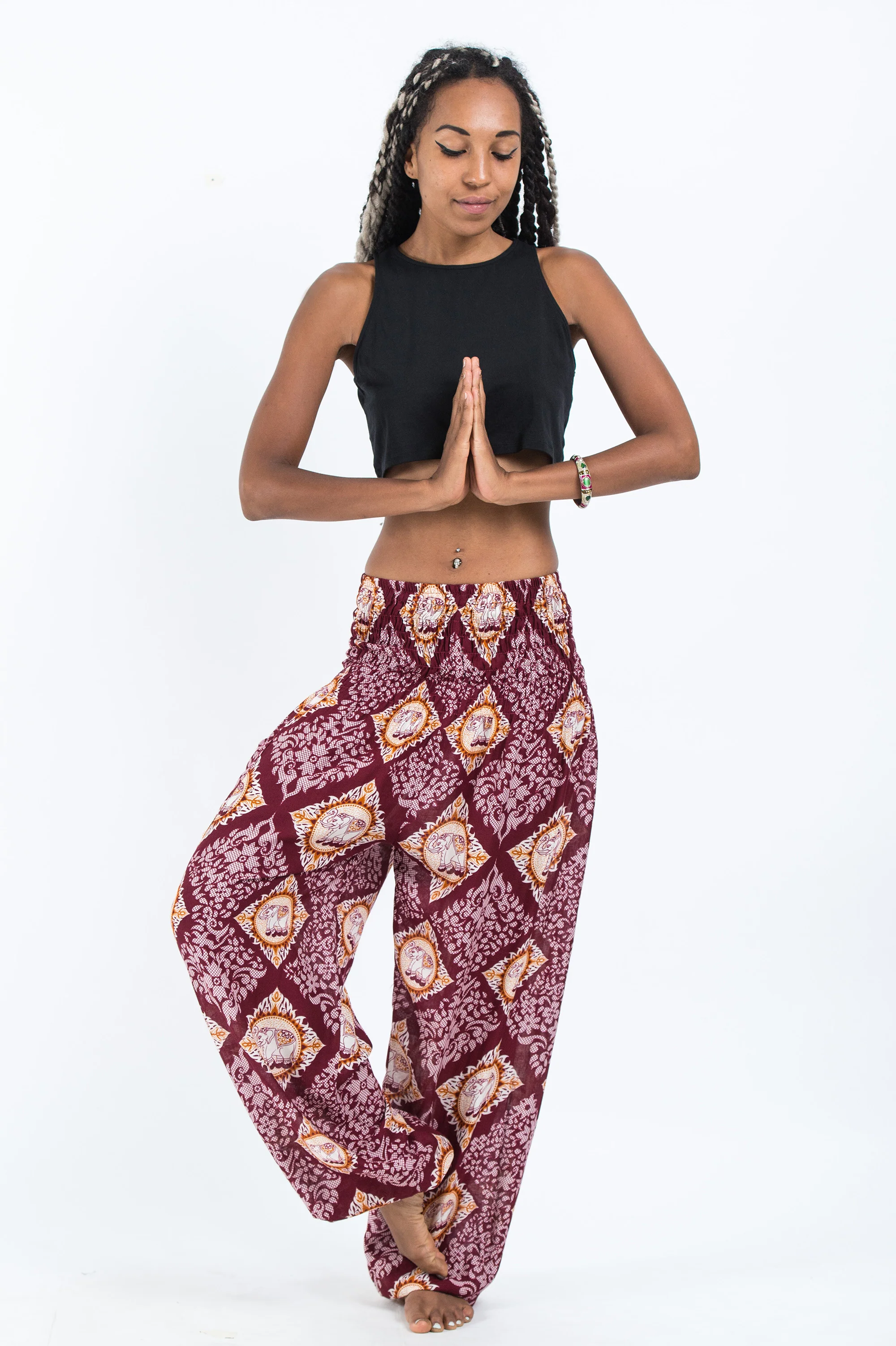 Diamond Elephant Women's Elephant Pants in Red - Image 5
