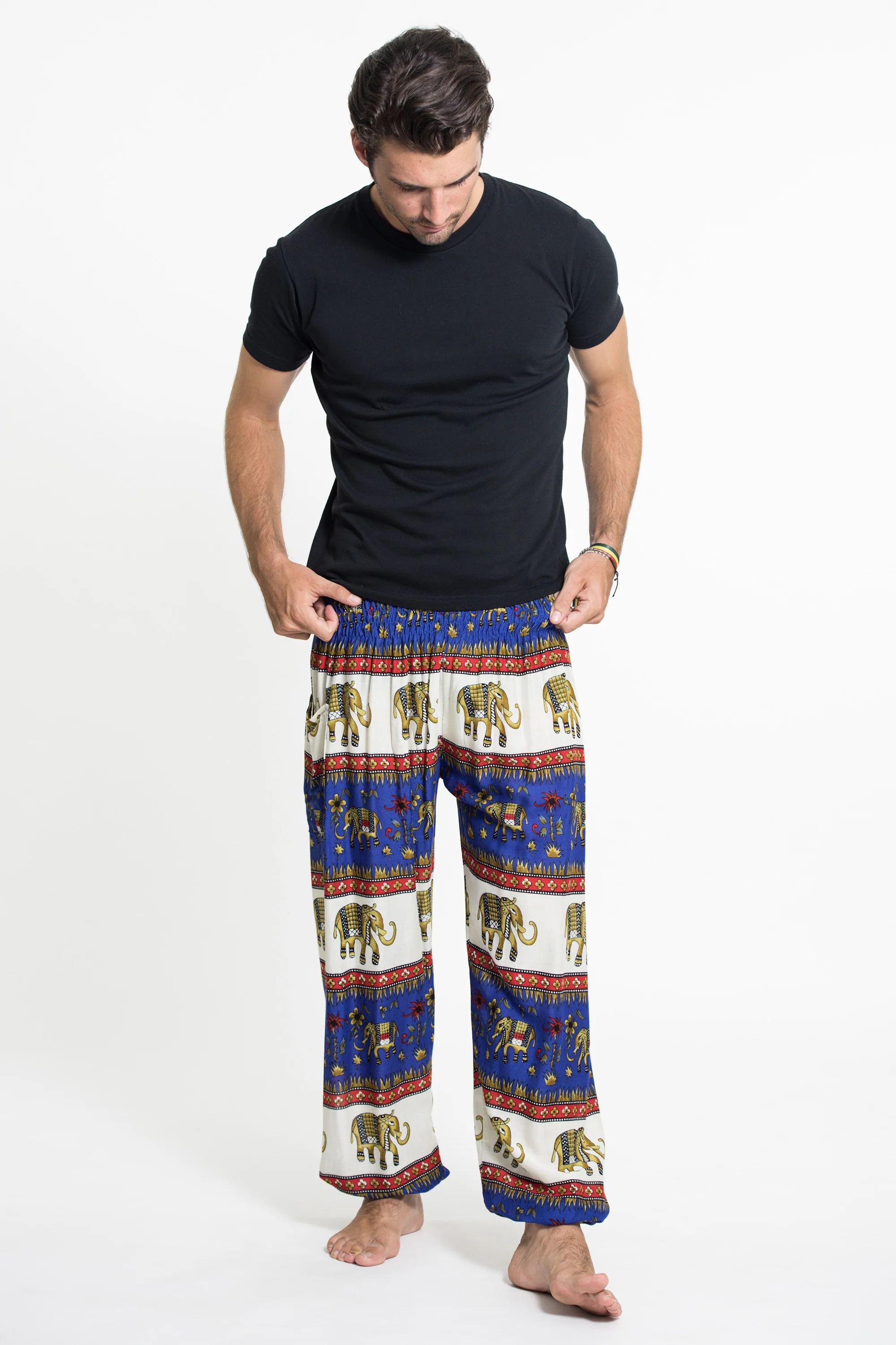 Elephant Bliss Men's Elephant Pants in Blue - Image 3