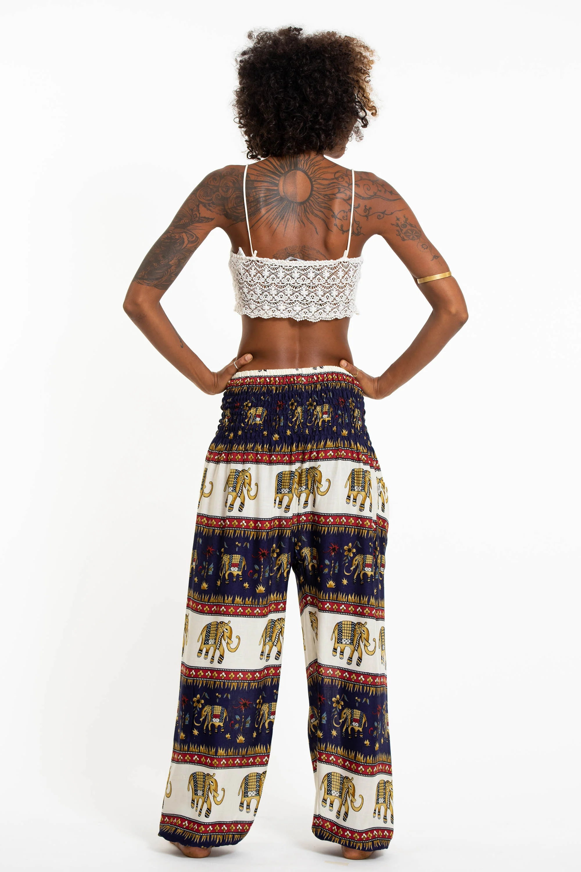 Elephant Bliss Women's Elephant Pants in Navy - Image 4