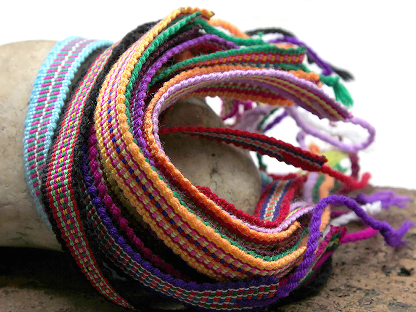 Friendship Loomed String Bracelet 6 Pcs. PACK - Image 3