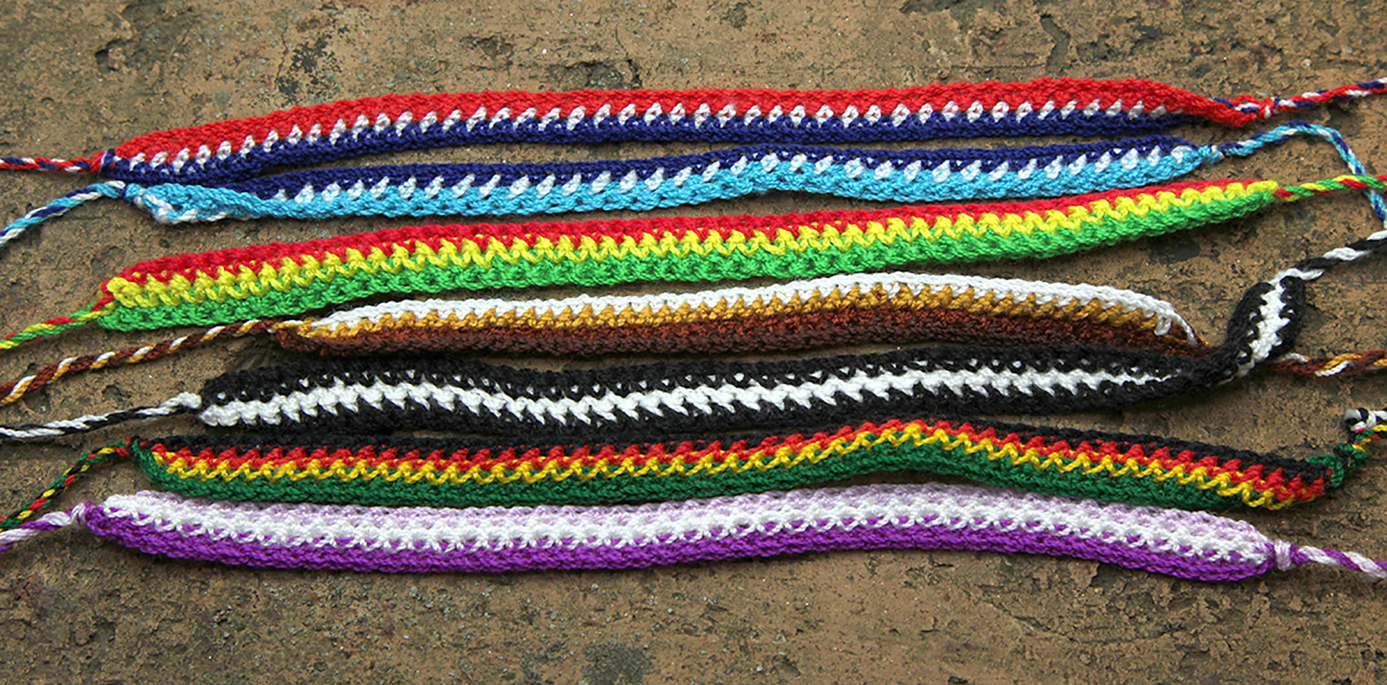 Friendship Woven String Bracelet 6 Pcs. PACK - Image 2