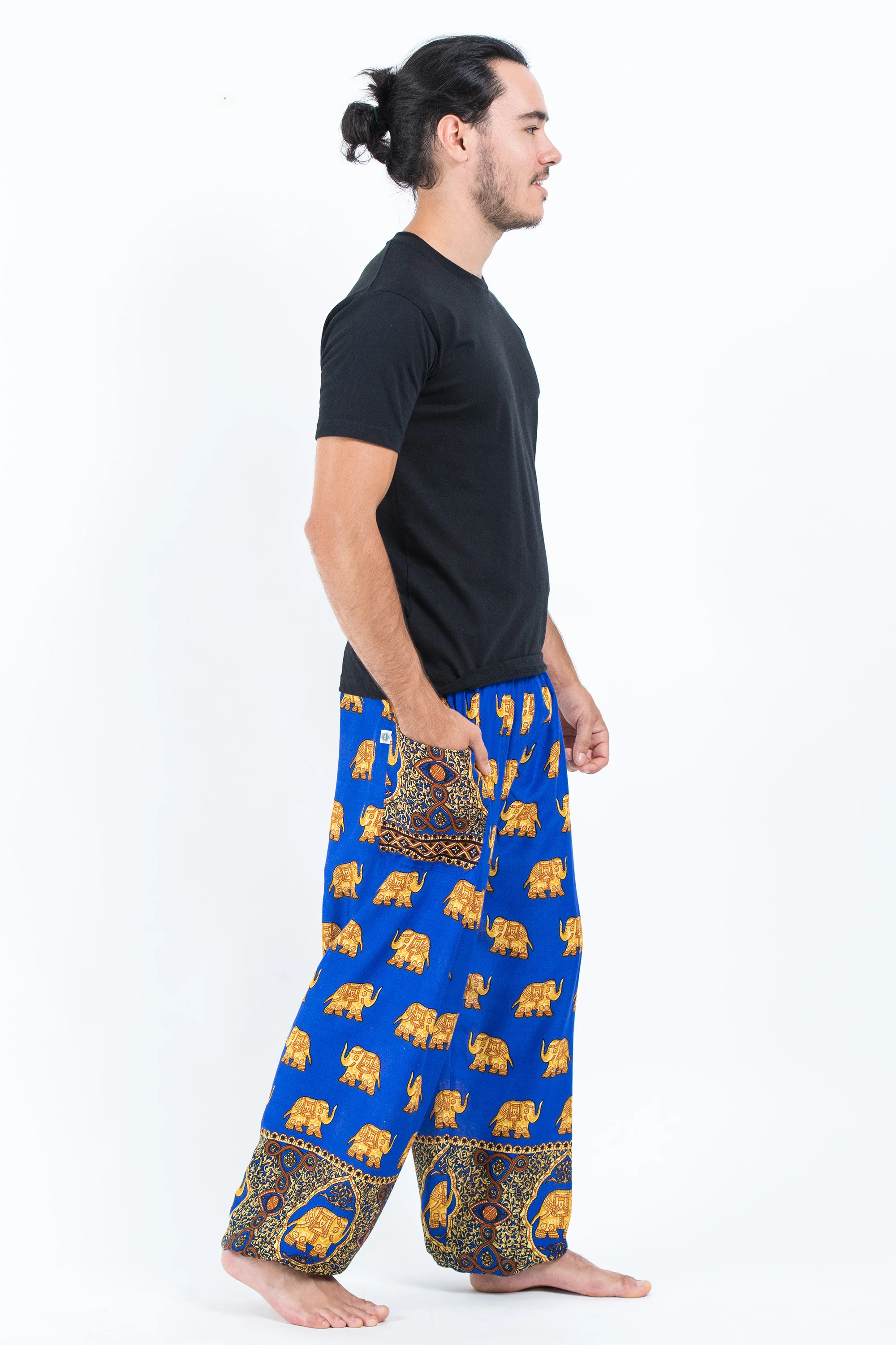 Golden Elephant Men's Elephant Pants in Blue - Image 3
