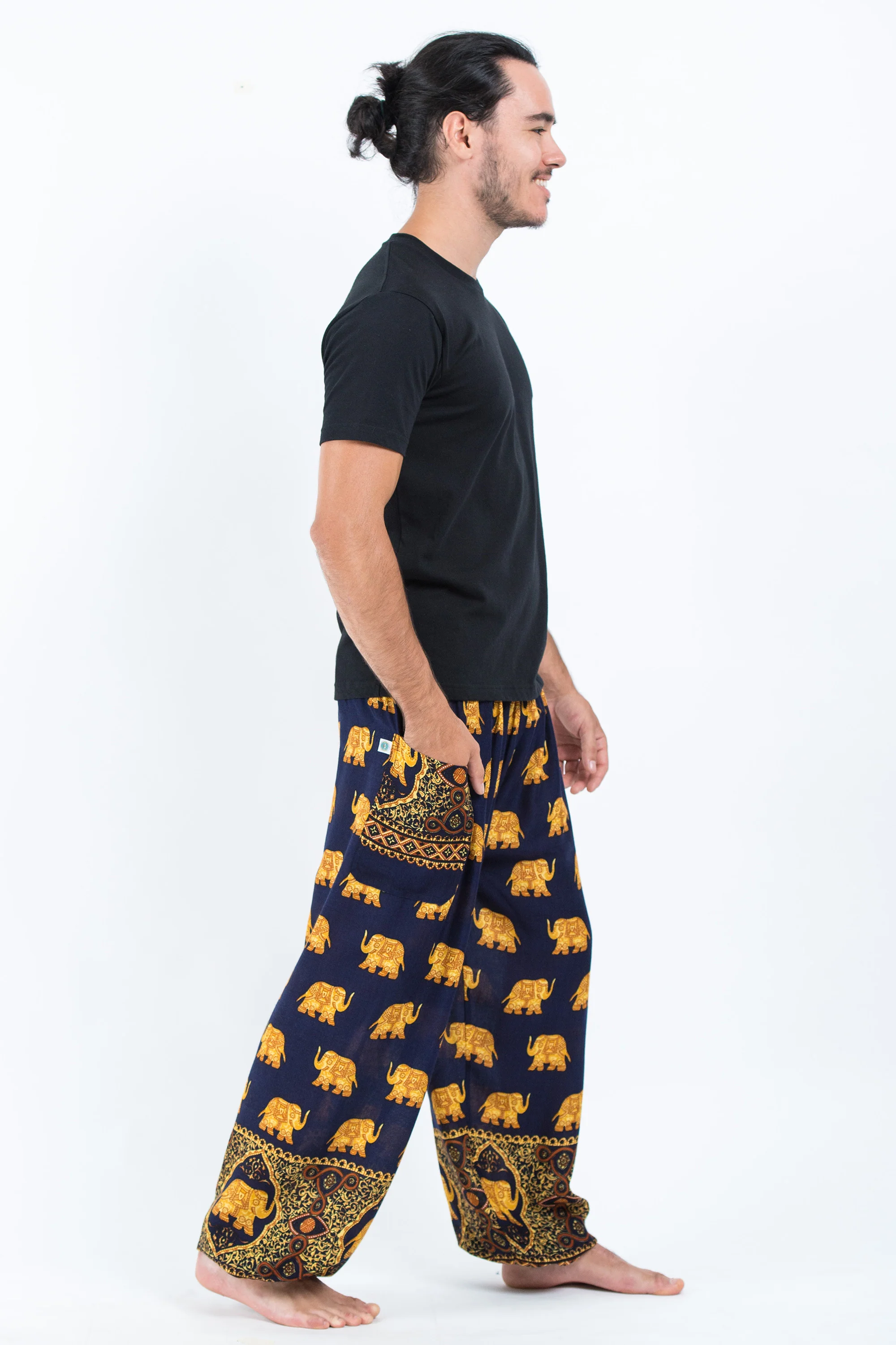 Golden Elephant Men's Elephant Pants in Navy - Image 3