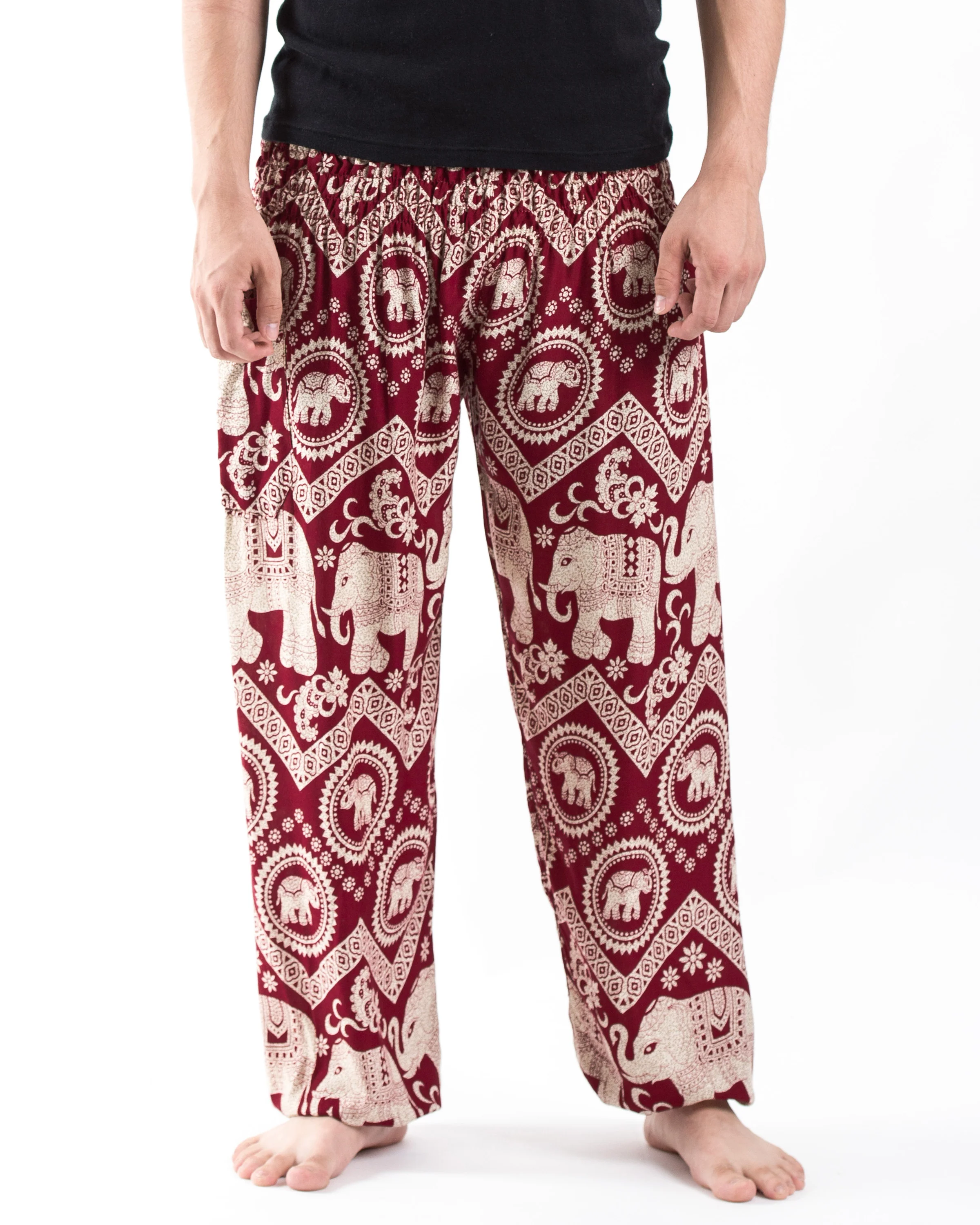 Imperial Elephant Men's Elephant Pants in Red - Image 3