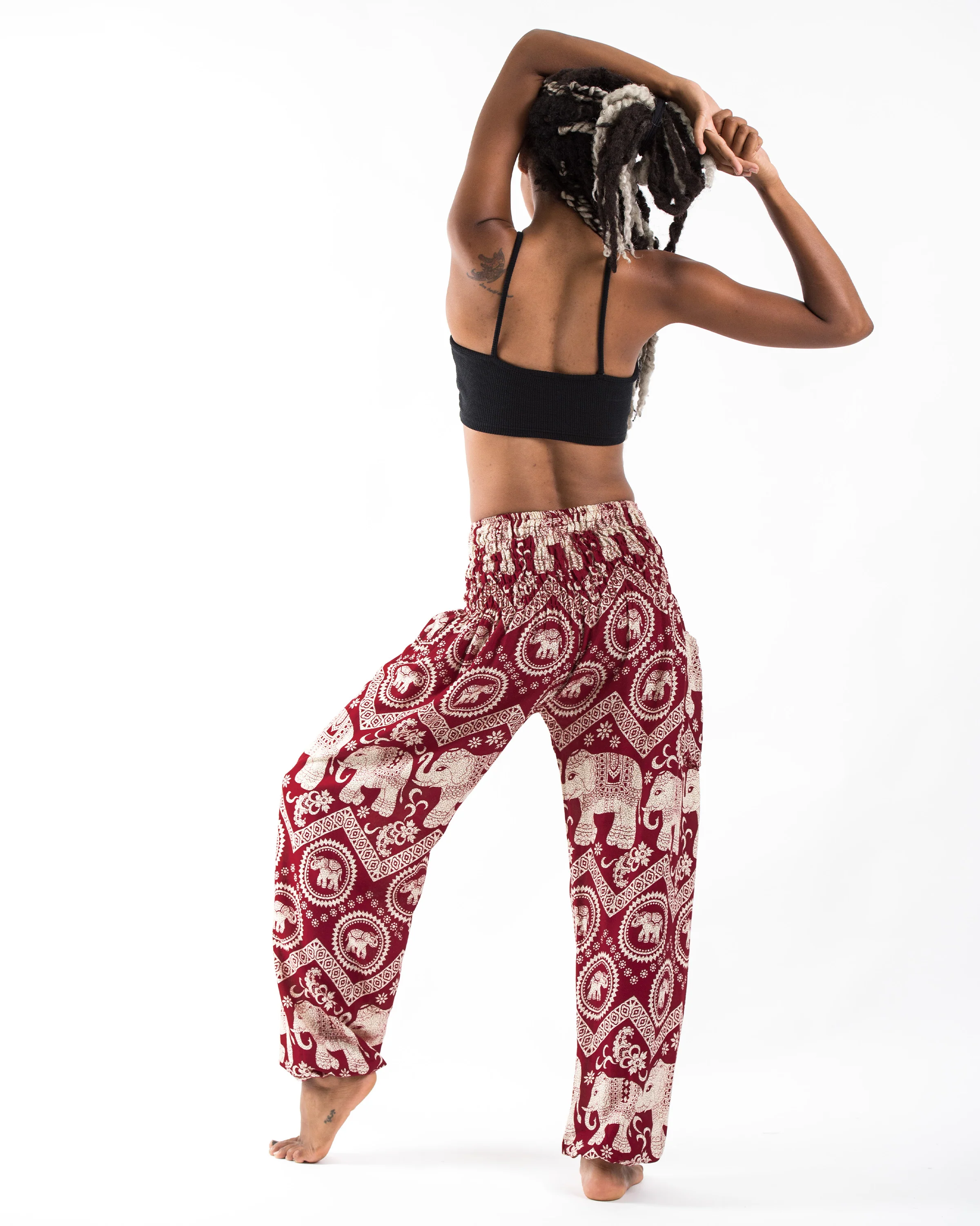 Imperial Elephant Women's Elephant Pants in Red - Image 3