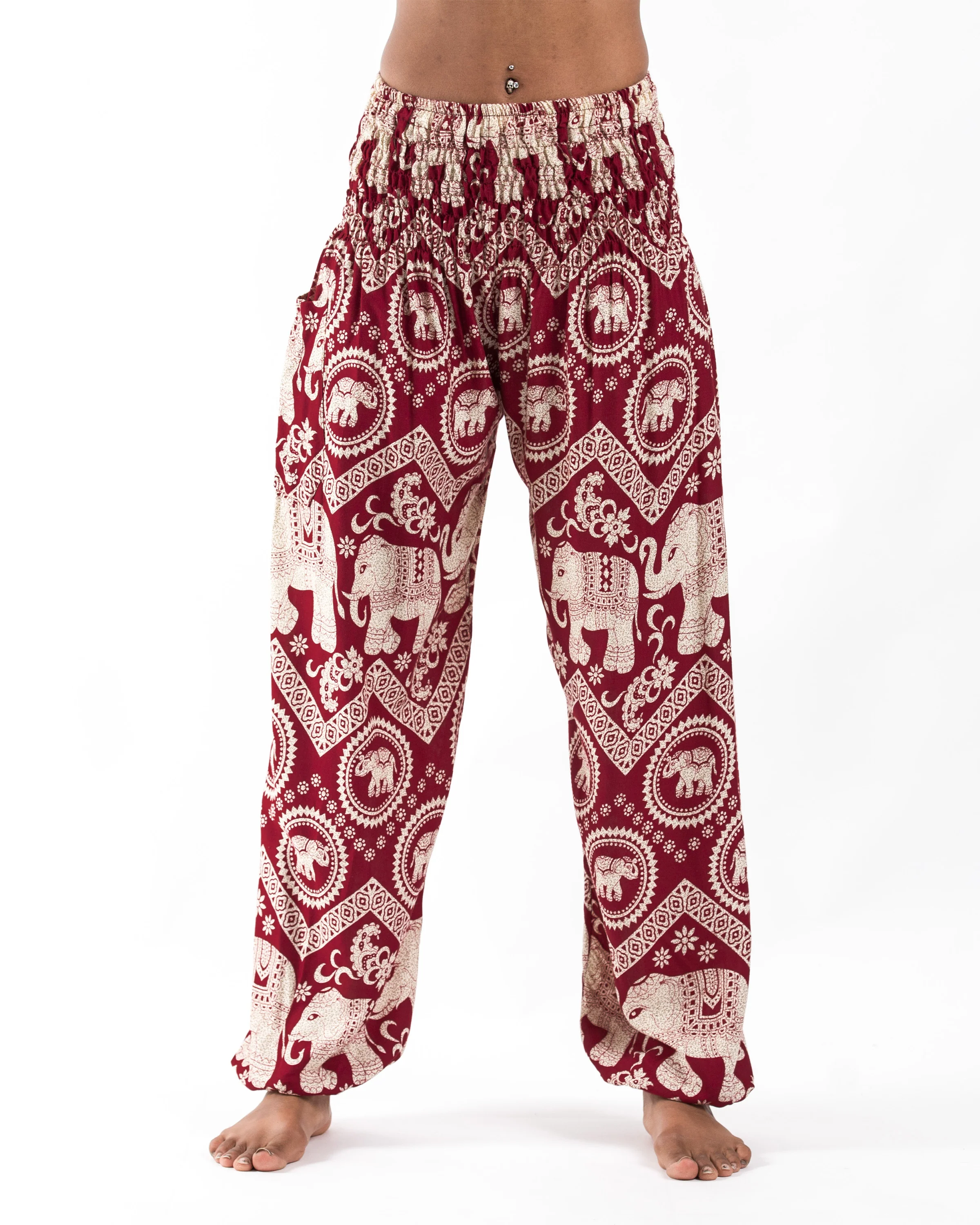 Imperial Elephant Women's Elephant Pants in Red - Image 4