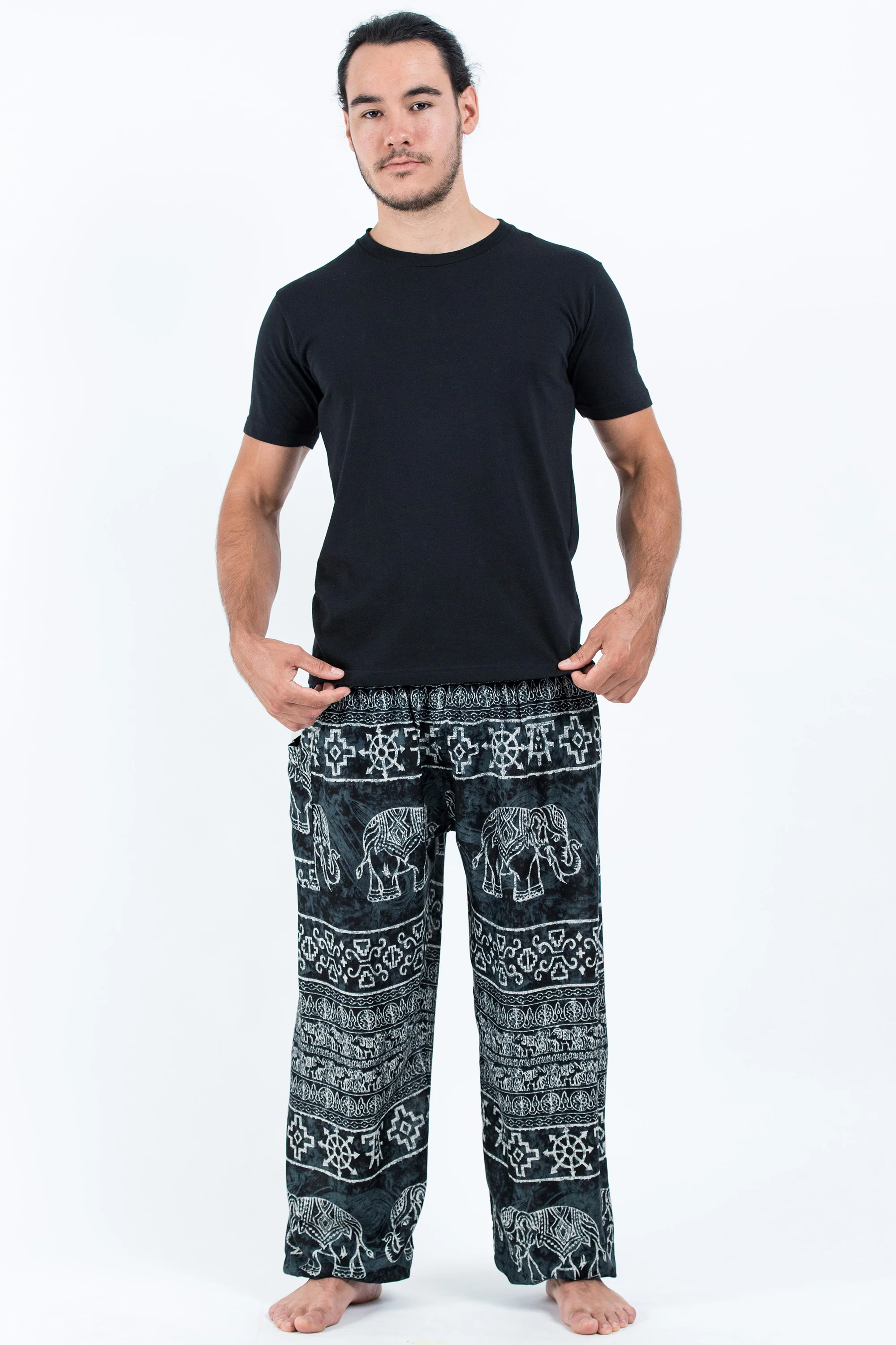 Marble Elephant Men's Elephant Pants in Black - Image 4