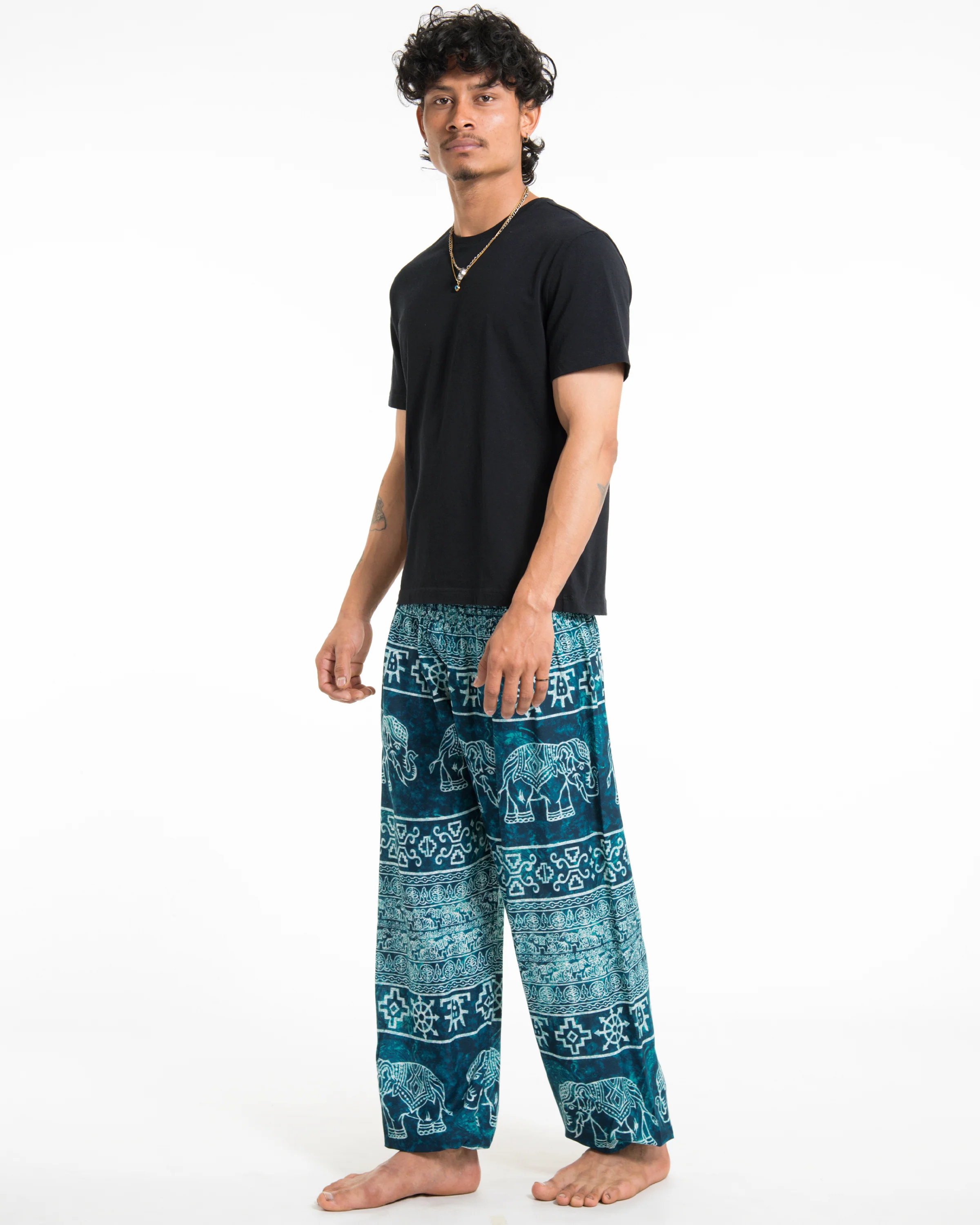 Marble Elephant Men's Elephant Pants in Turquoise - Image 3