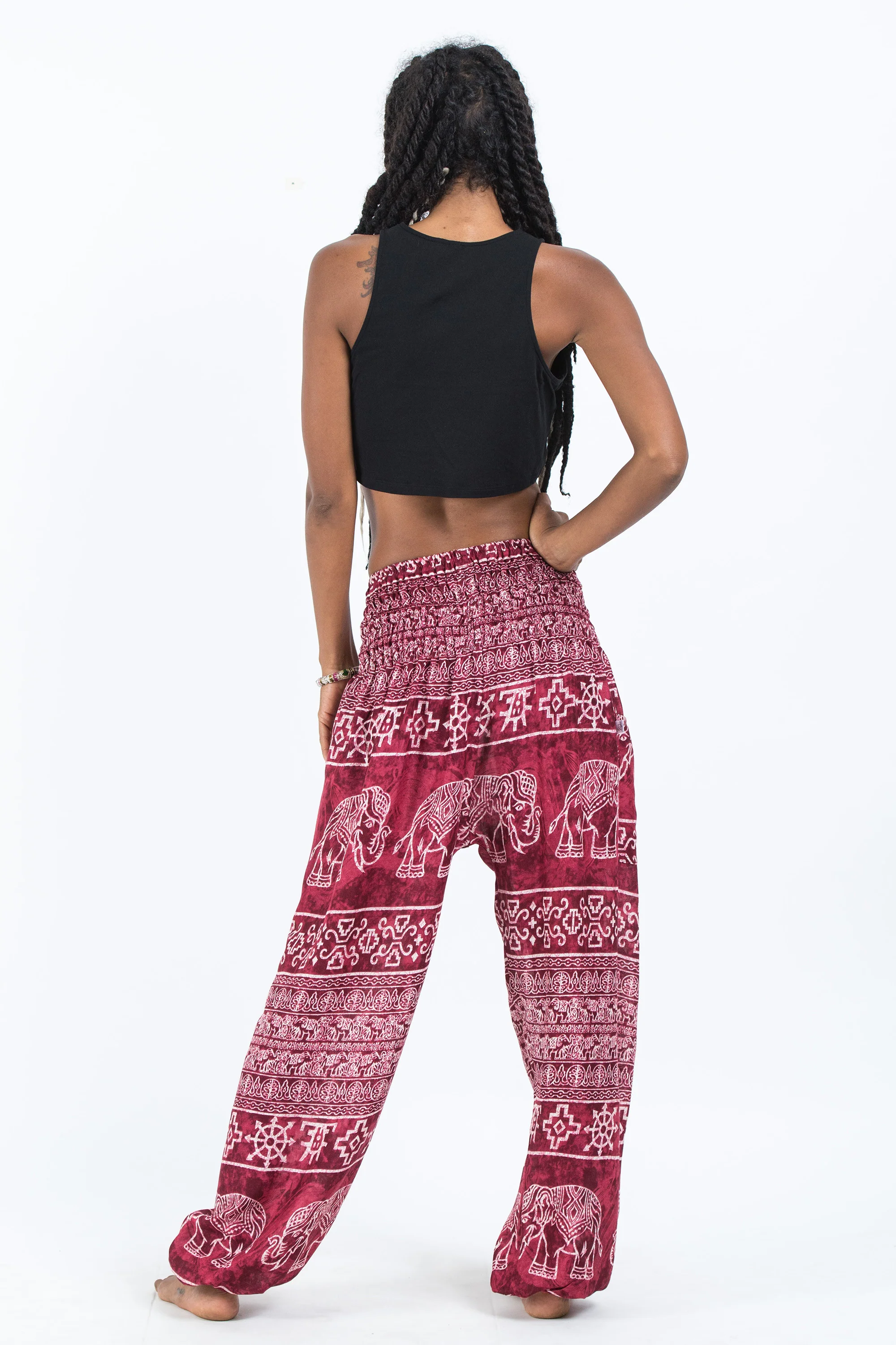 Marble Elephant Women's Elephant Pants in Red - Image 4