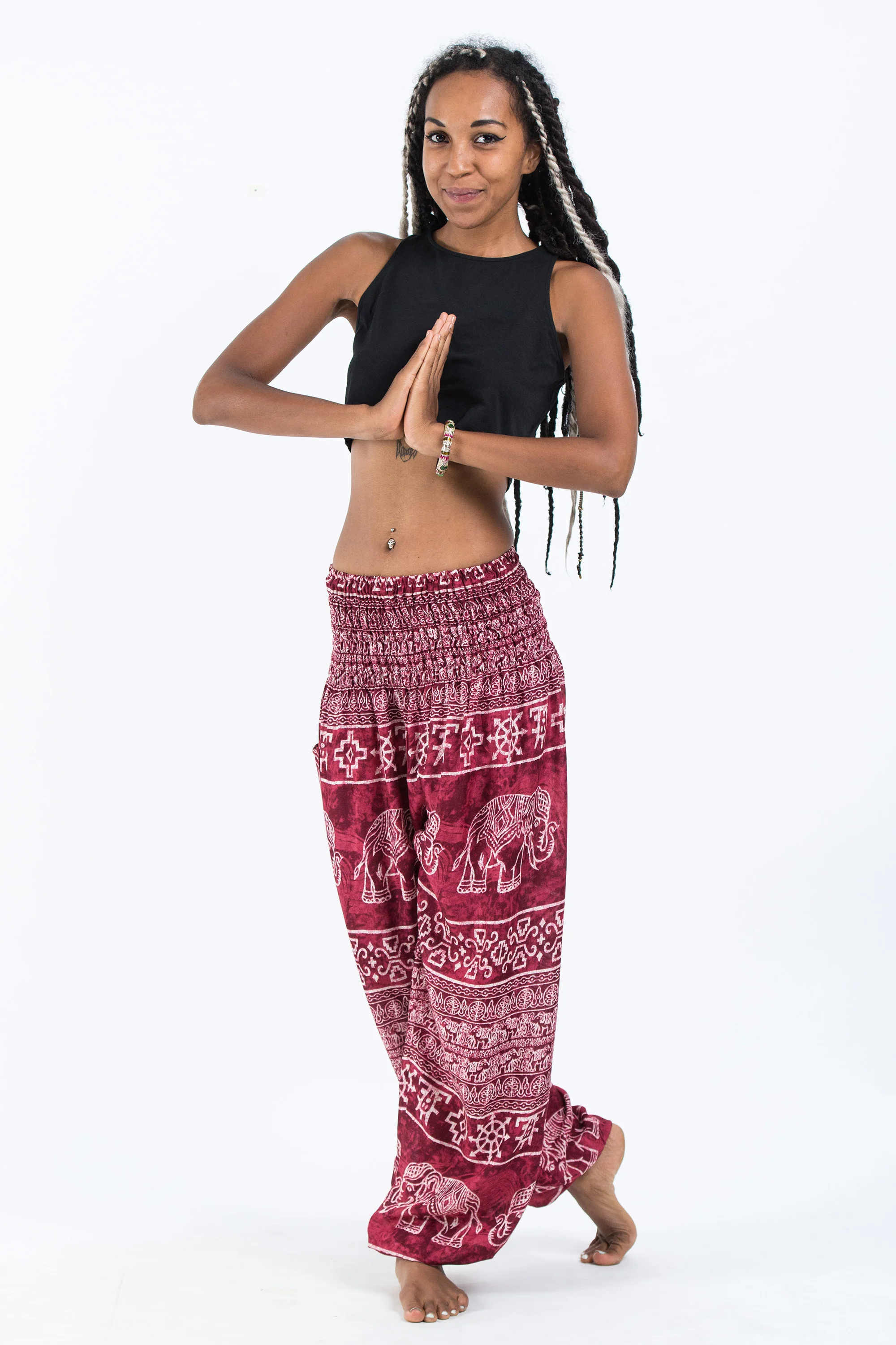 Marble Elephant Women's Elephant Pants in Red - Image 5