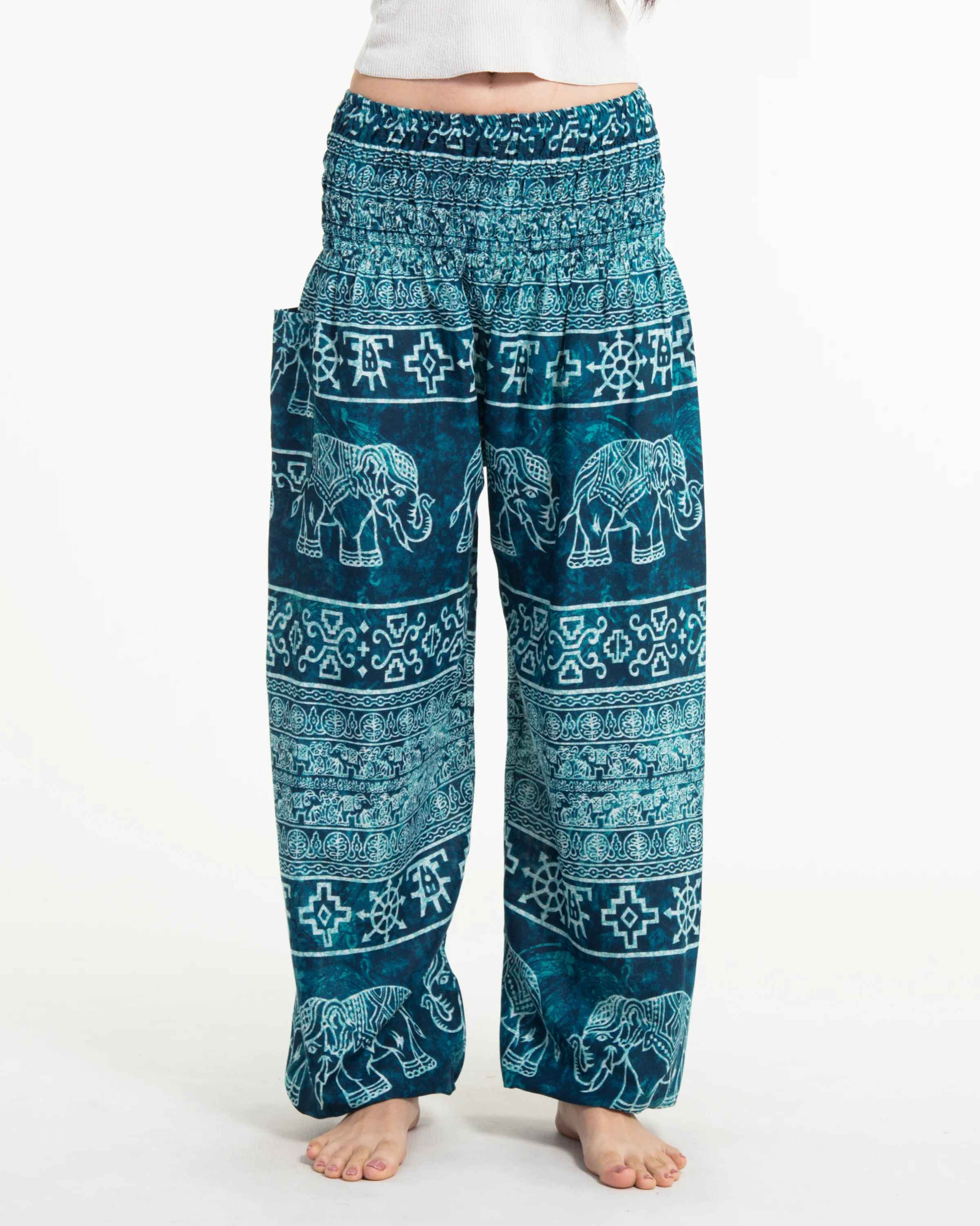 Marble Elephant Women's Elephant Pants in Turquoise - Image 2