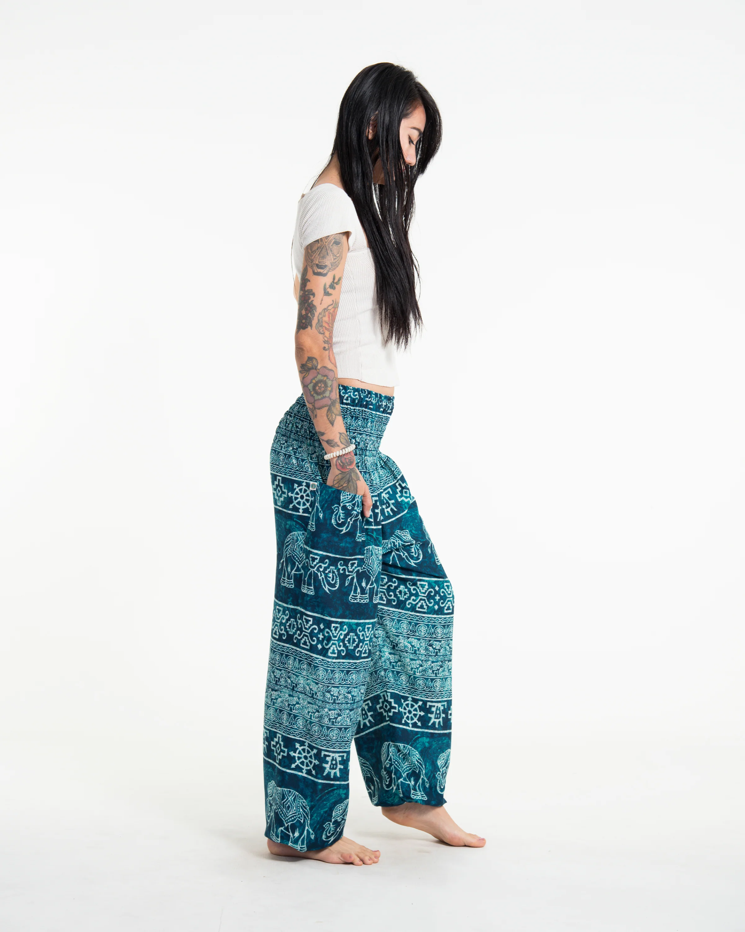 Marble Elephant Women's Elephant Pants in Turquoise - Image 3