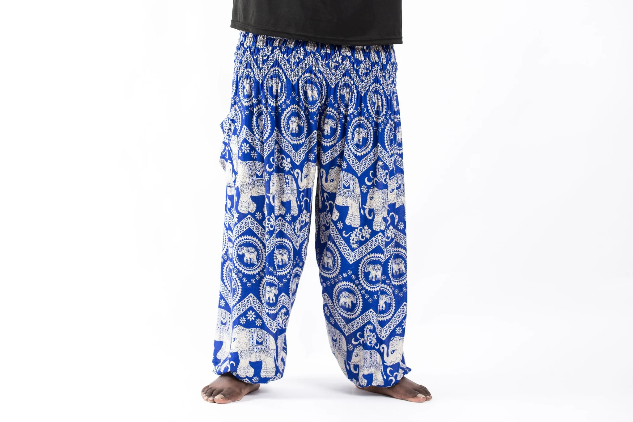 Plus Size Imperial Elephant Men's Elephant Pants in Blue - Image 2