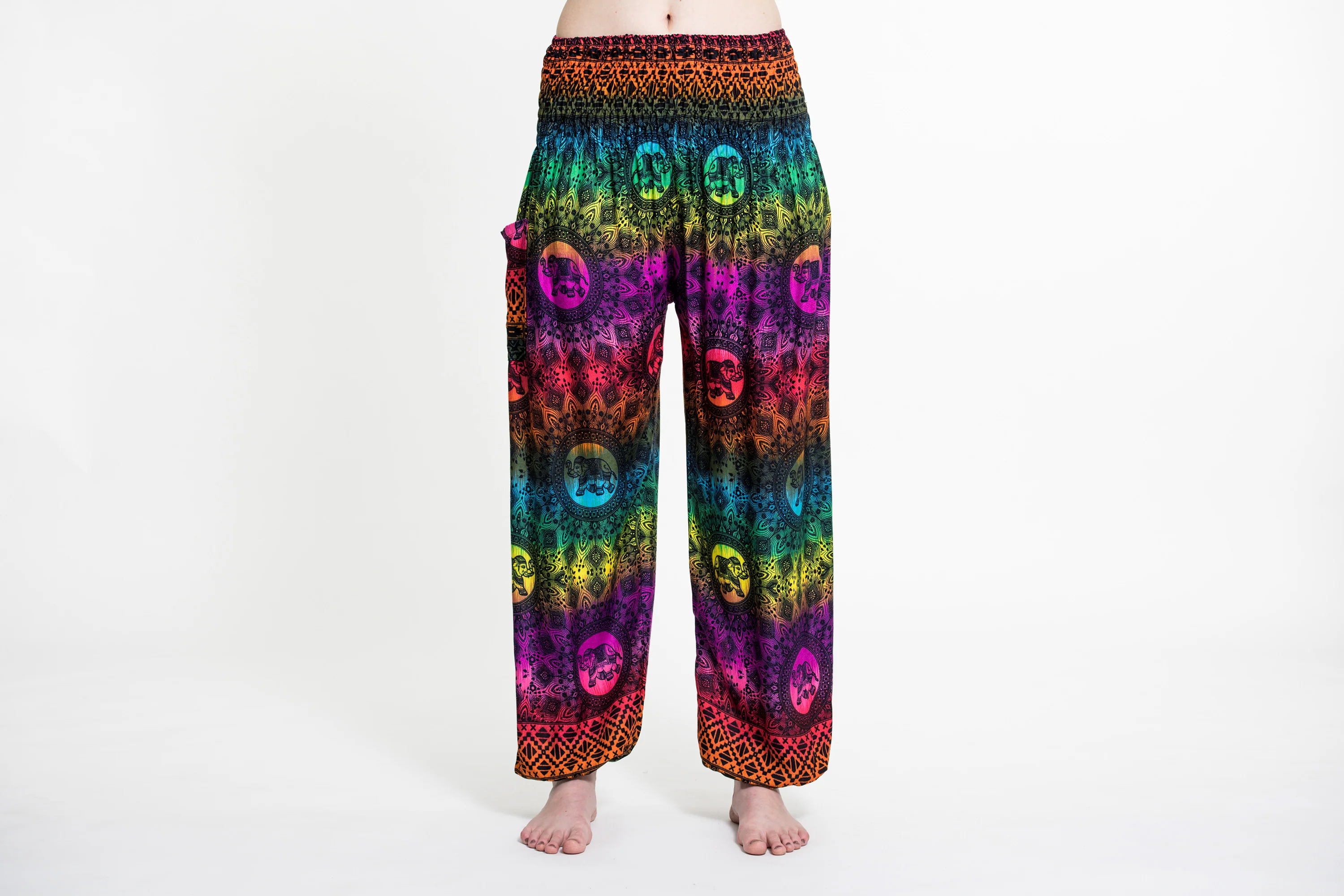 Rainbow Elephant Women's Elephant Pants in Purple - Image 2