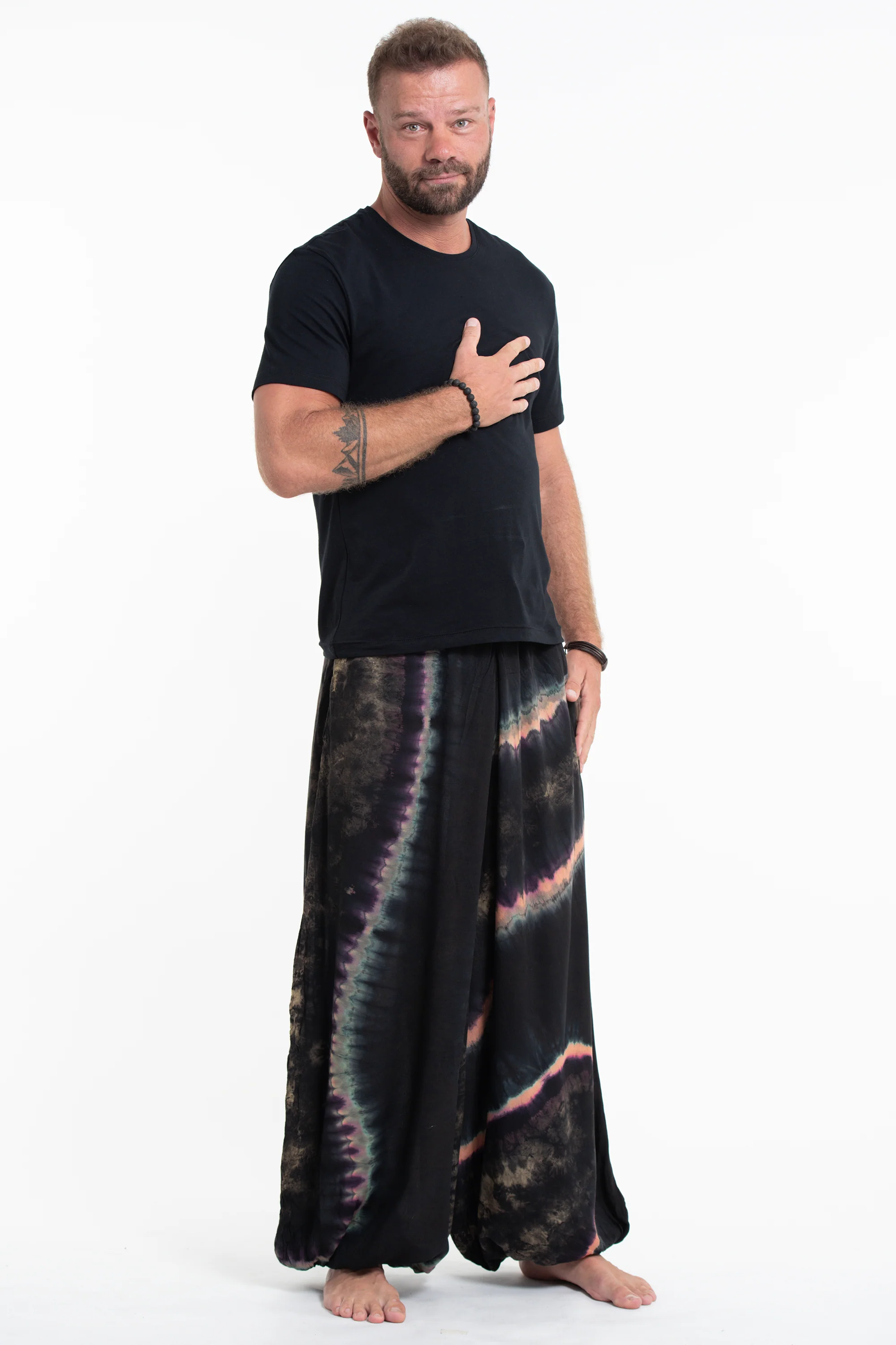 Tie dye Men Balloon Harem Pants 04
