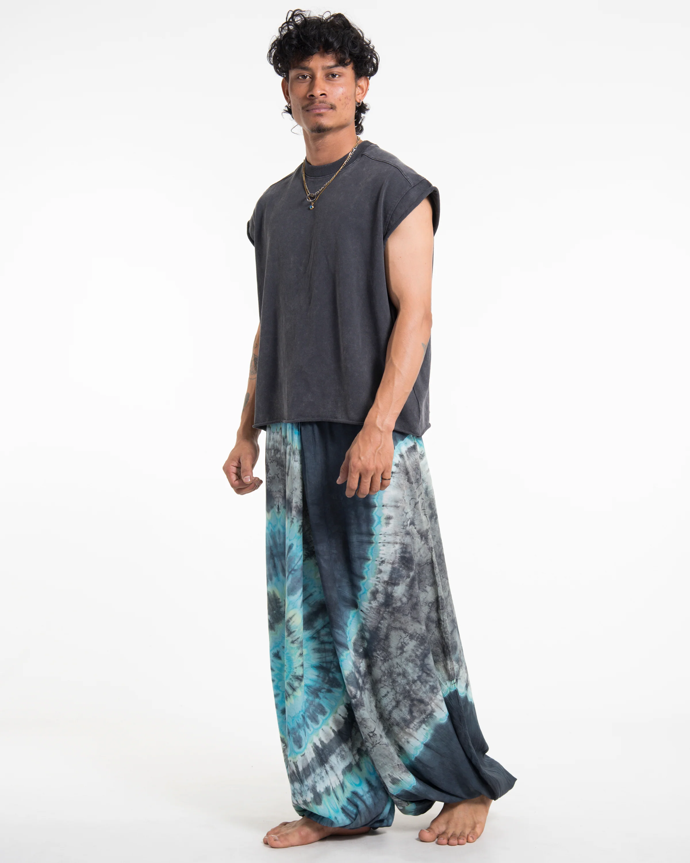 Tie dye Men Balloon Harem Pants 06