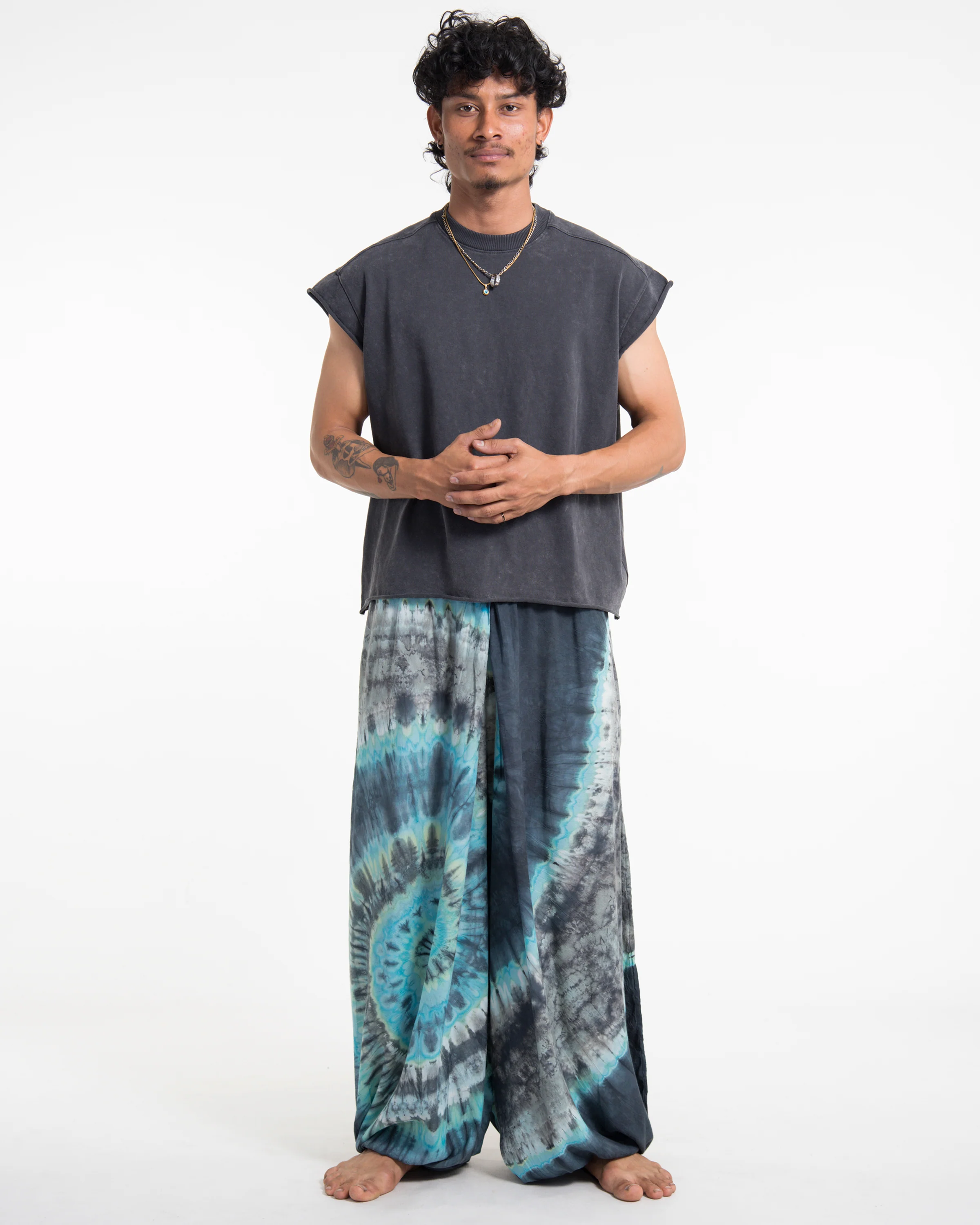 Tie dye Men Balloon Harem Pants 06 - Image 3