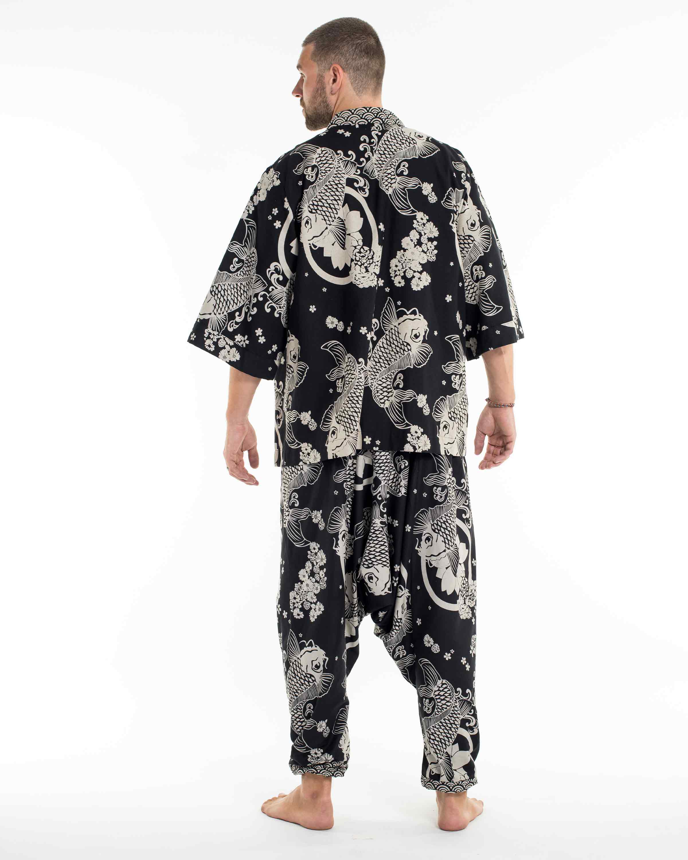 Unisex Koi Fish Cotton Lounge Set - Image 4
