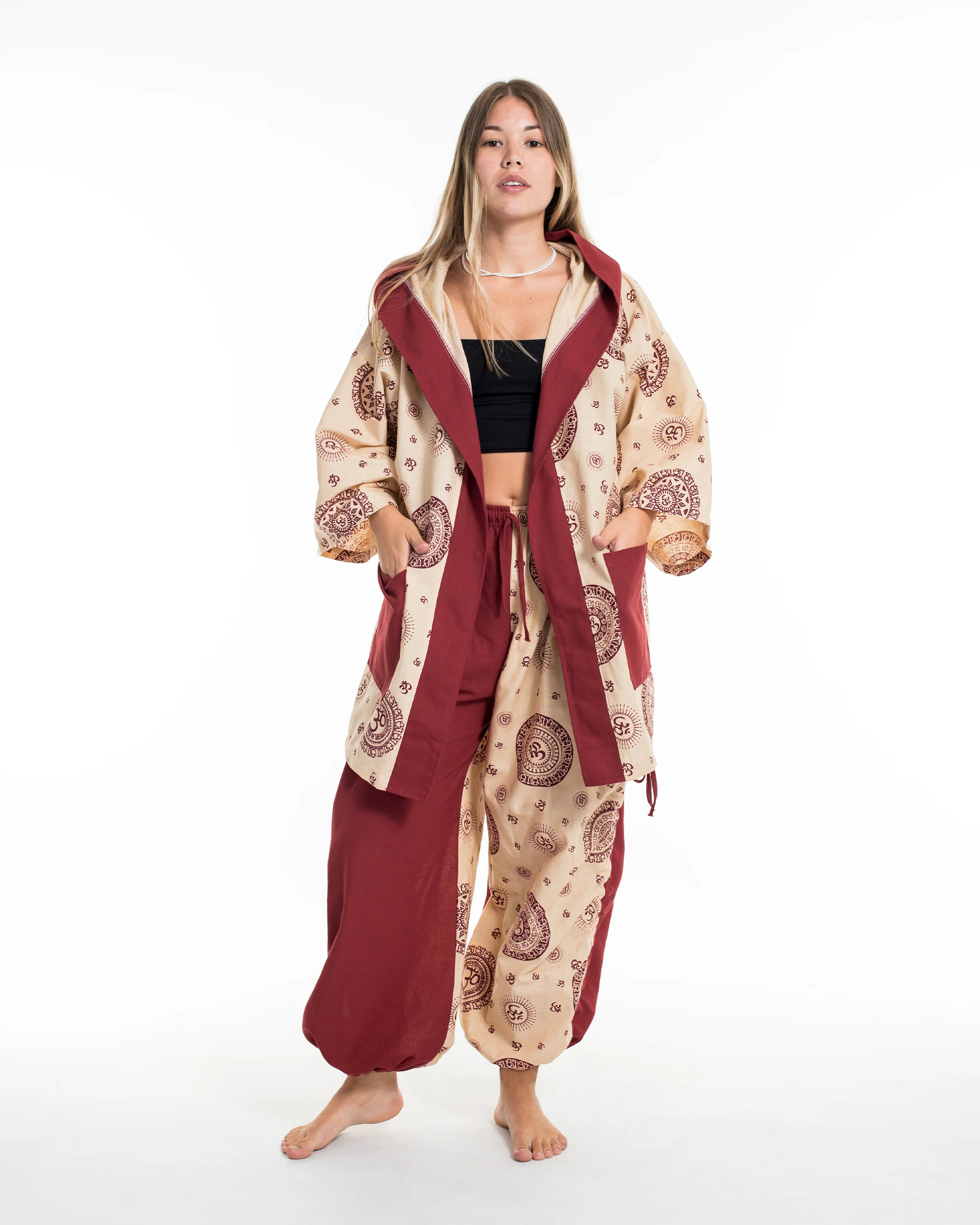 Unisex Om Two-Tone Lounge Set - Image 3