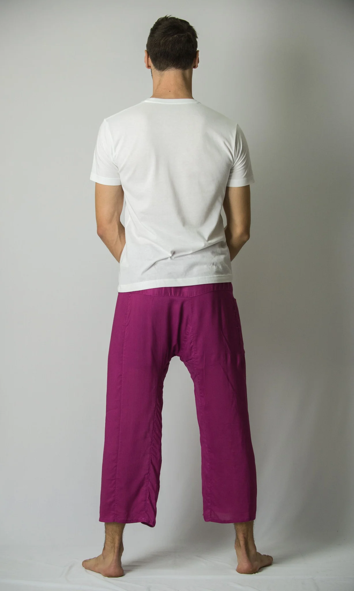 Unisex Thai Fisherman Pants in Purple - Image 3