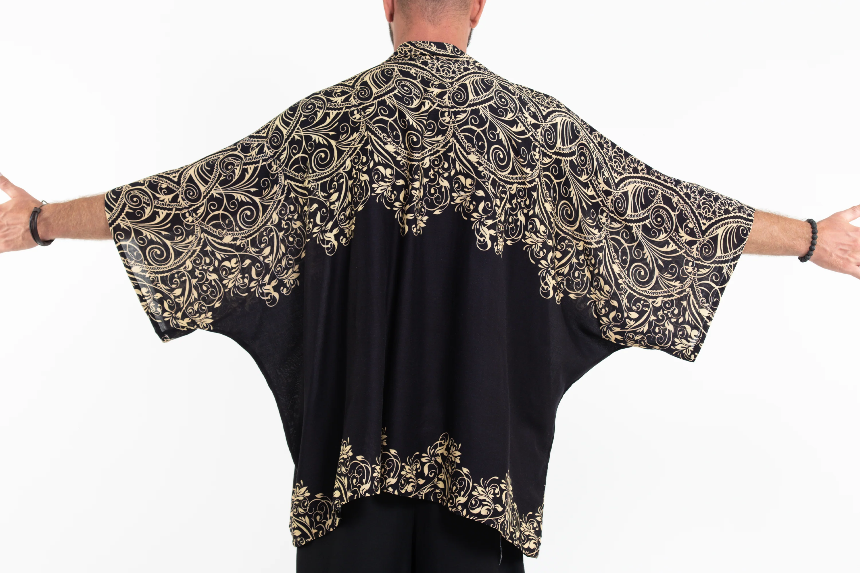 Vines Kimono Cardigan in Black - Image 6