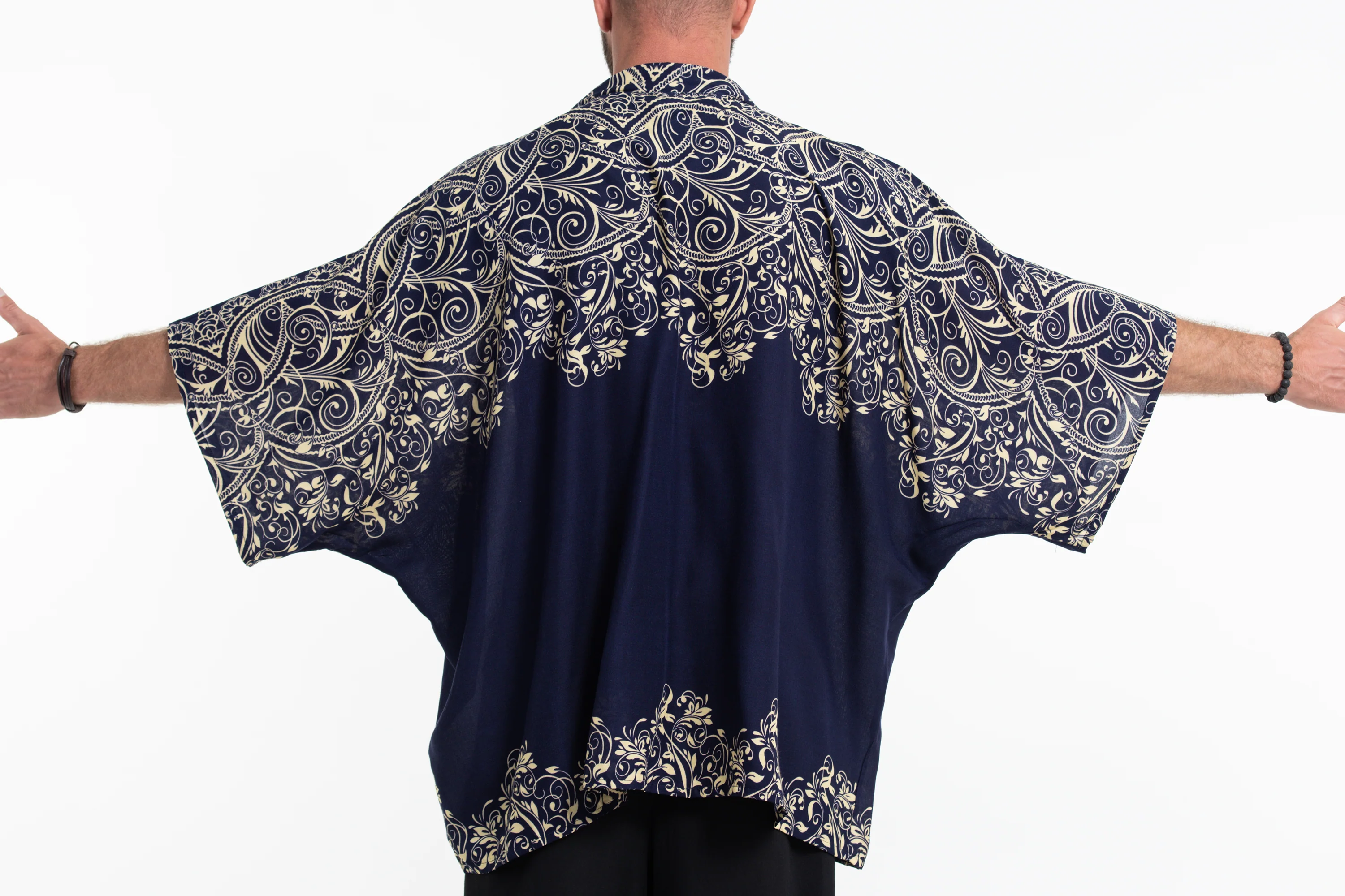 Vines Kimono Cardigan in Blue - Image 6